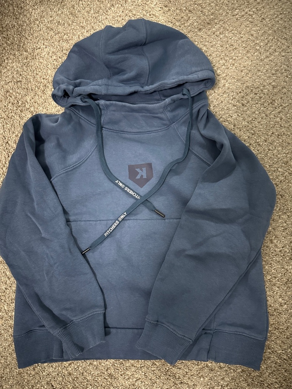 Pitchers Only Blue Hooded Sweatshirt